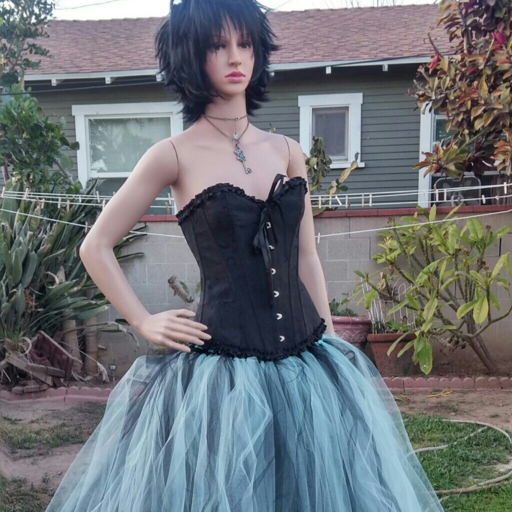 Steampunk gothic style corset dress